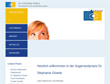 Tablet Screenshot of dr-goesele.de